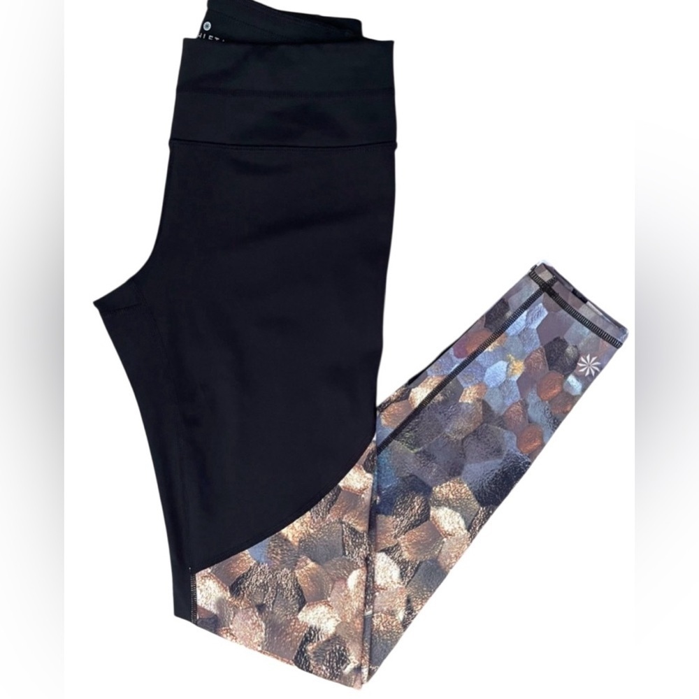 Athleta Asym Mesh Sonar Tight leggings small - Picture 2 of 8